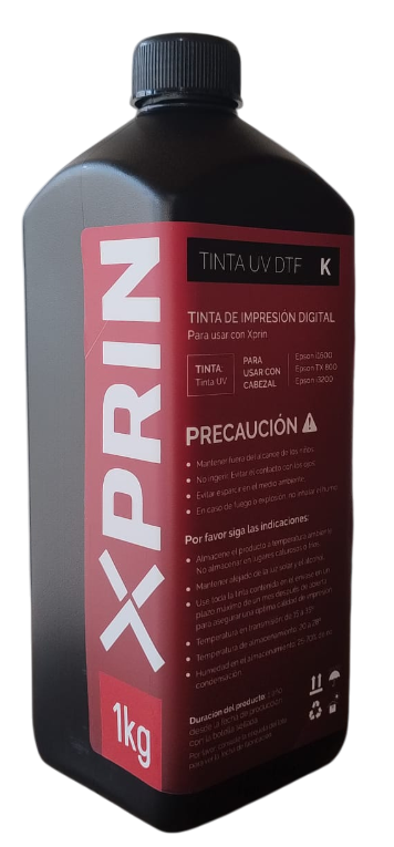 TINTA UV DTF XPRIN NEGRO R (1 Kg.)