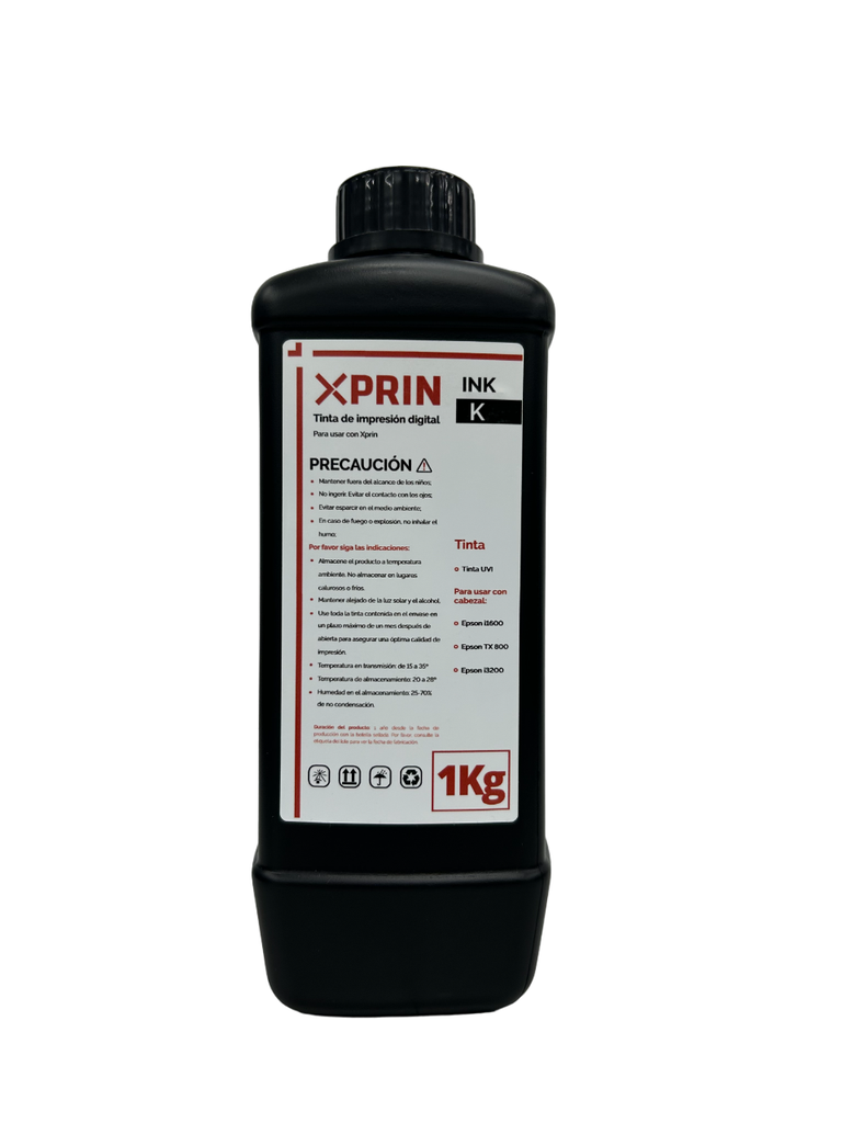 TINTA UV DTF XPRIN NEGRO SR (1 Kg.)