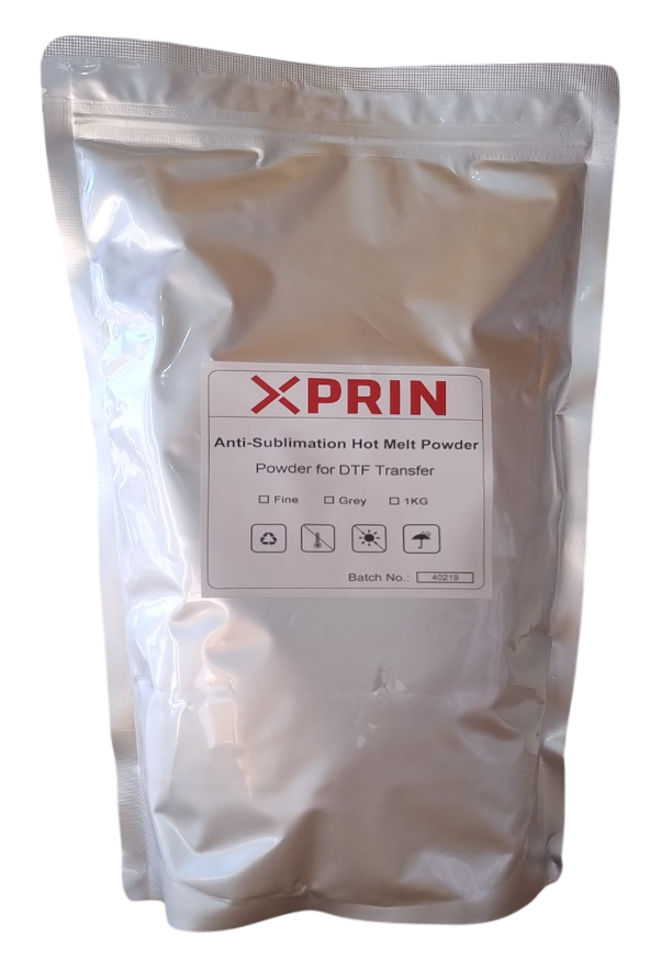 POLVO ADHESIVO DTF XPRIN ANTISUBLIMACIÓN GRIS (1 KG.)